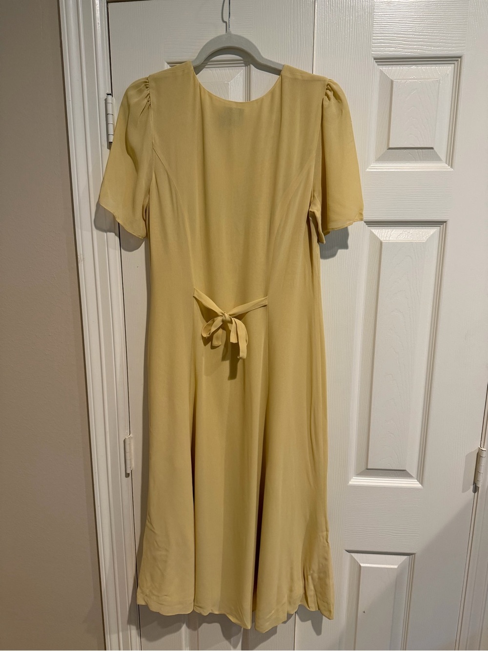 Reformation Button-Front Yellow Midi Dress - Picture 3 of 4